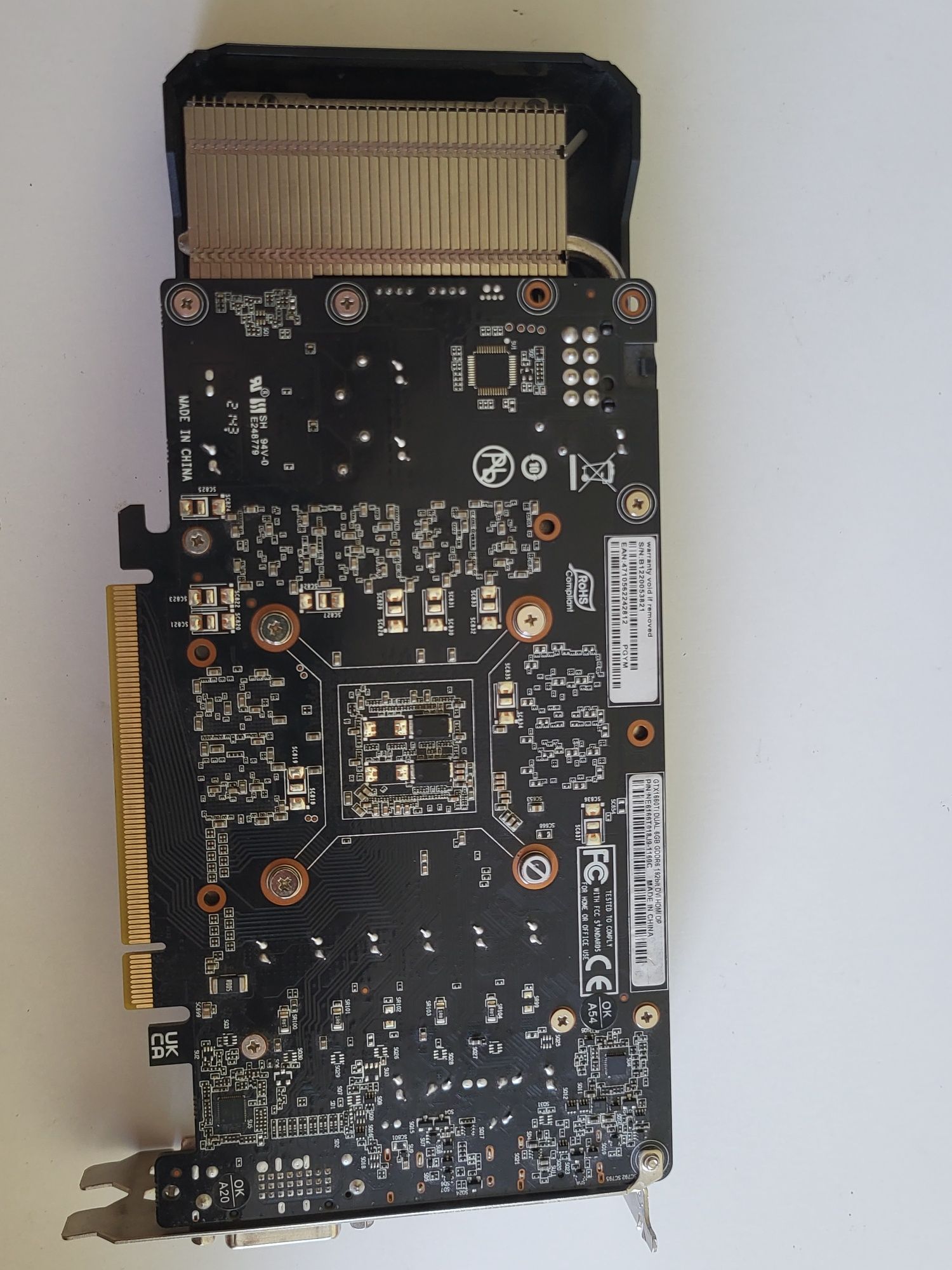 Видеокарта Gtx 1660 ti Palit 6 gb
