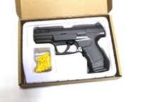 Детский игрушечный пистолет WALTHER на пульках металлический C23