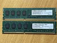 Оперативная память Apacer 4/8 gb ddr3 1600 mhz