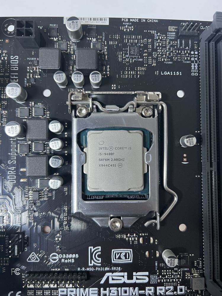 Продам комплект i5-9400f H310 Asus