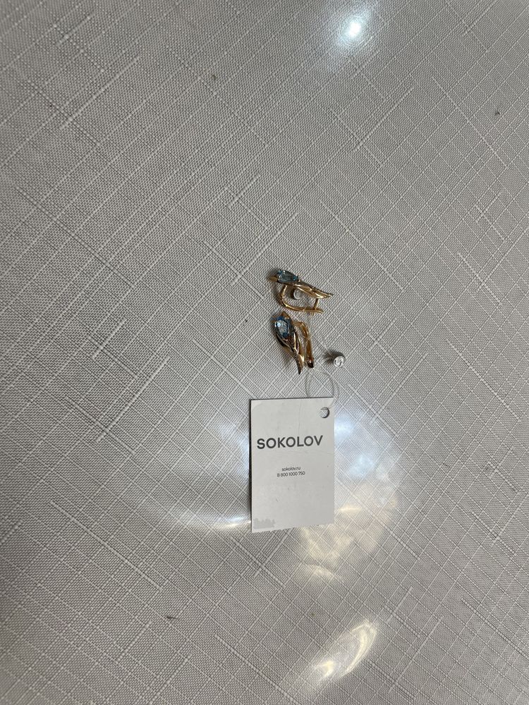 Серьги золотые Sokolov