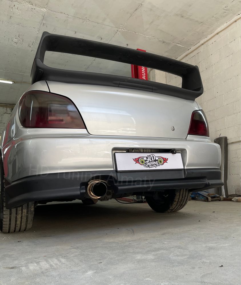 Губа на задний бампер Subaru Impreza GDB Лупатка
