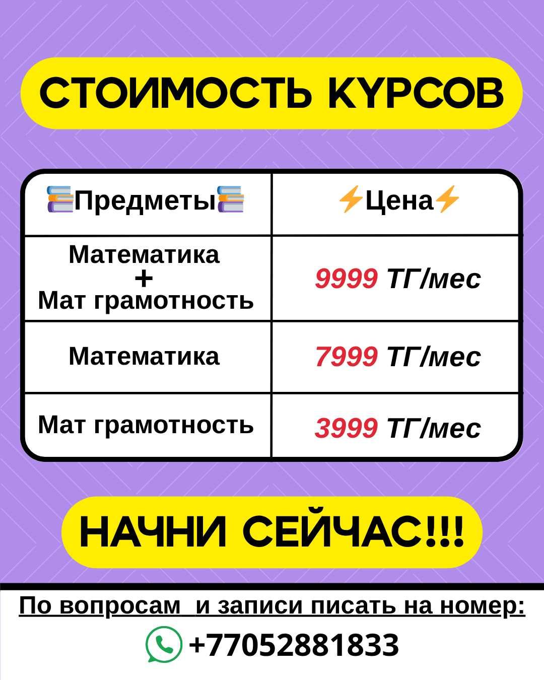 Курсы по ЕНТ математика и мат. грамотность. Репетитор по математике