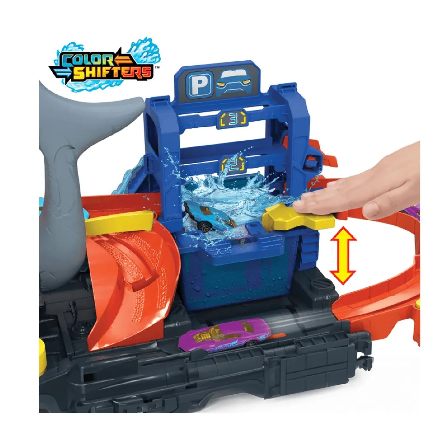 Hot wheels автомойка с акулой, хот вилс