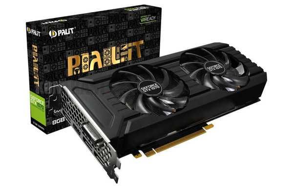 Видеокарта GTX 1070 Palit 8gb