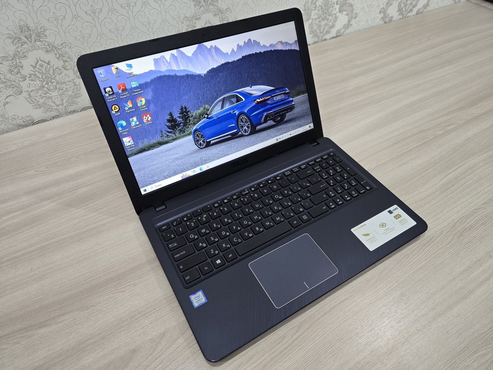 ASUS, Core i3, Ram 8Gb, SSD 256Gb, с коробкой