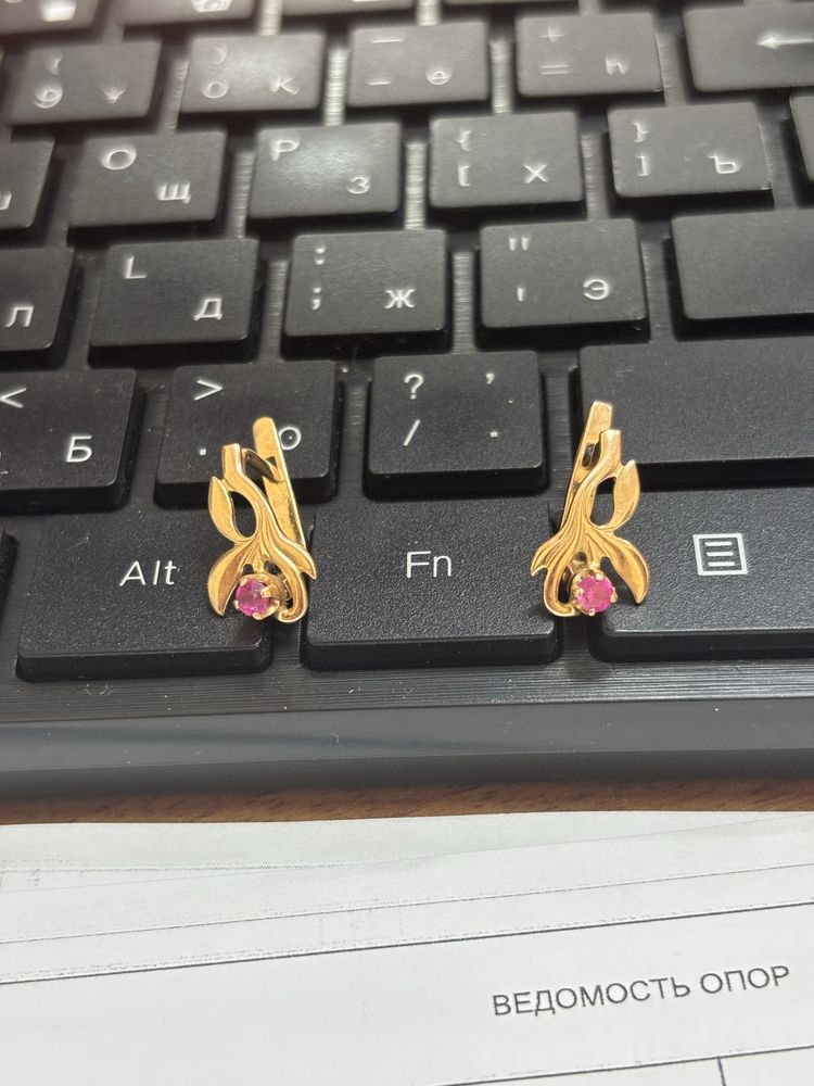 Серьги золото 2,5гр