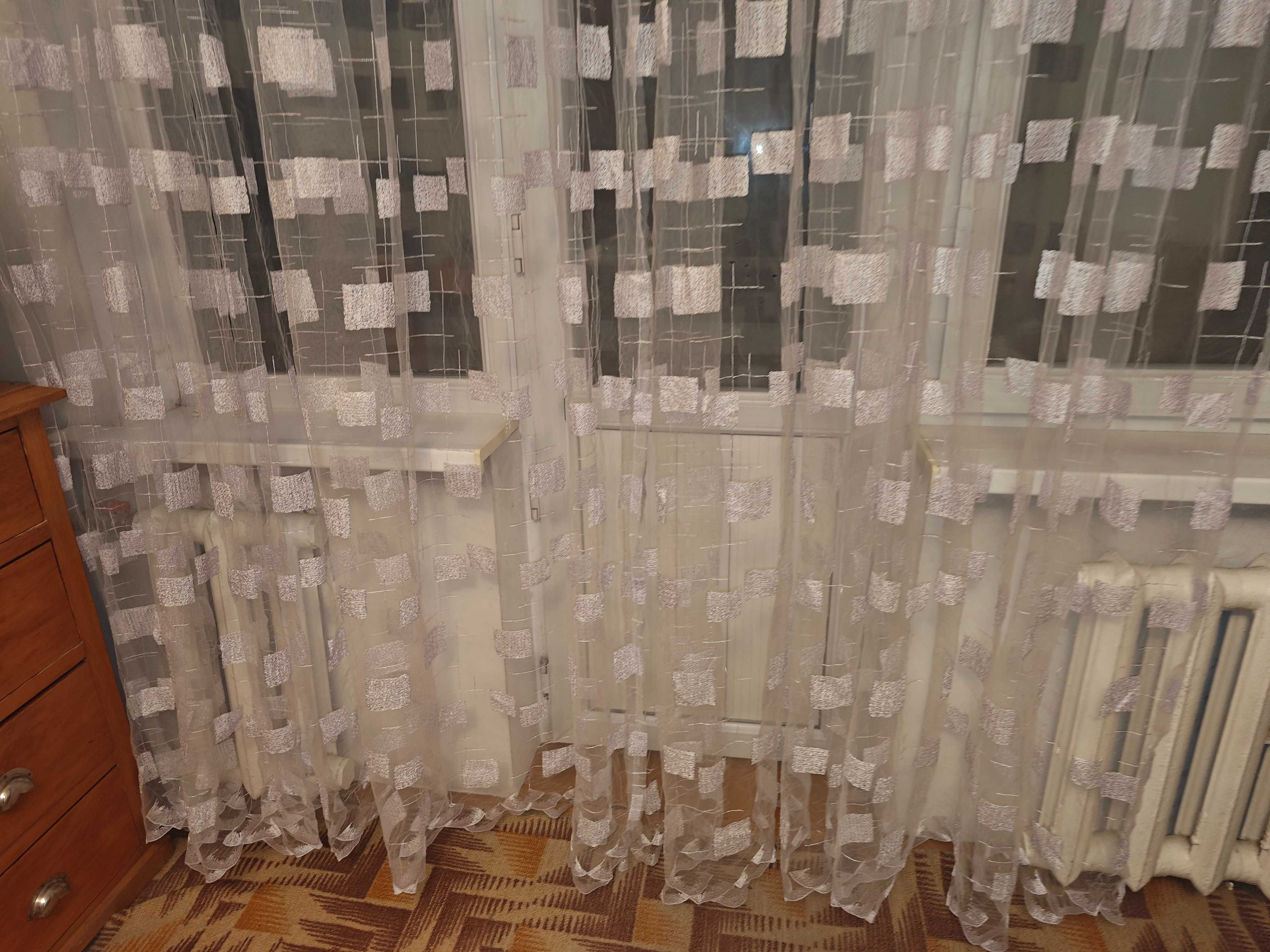Тюль в240см,ш5-6 метров  бу станция метро Москва