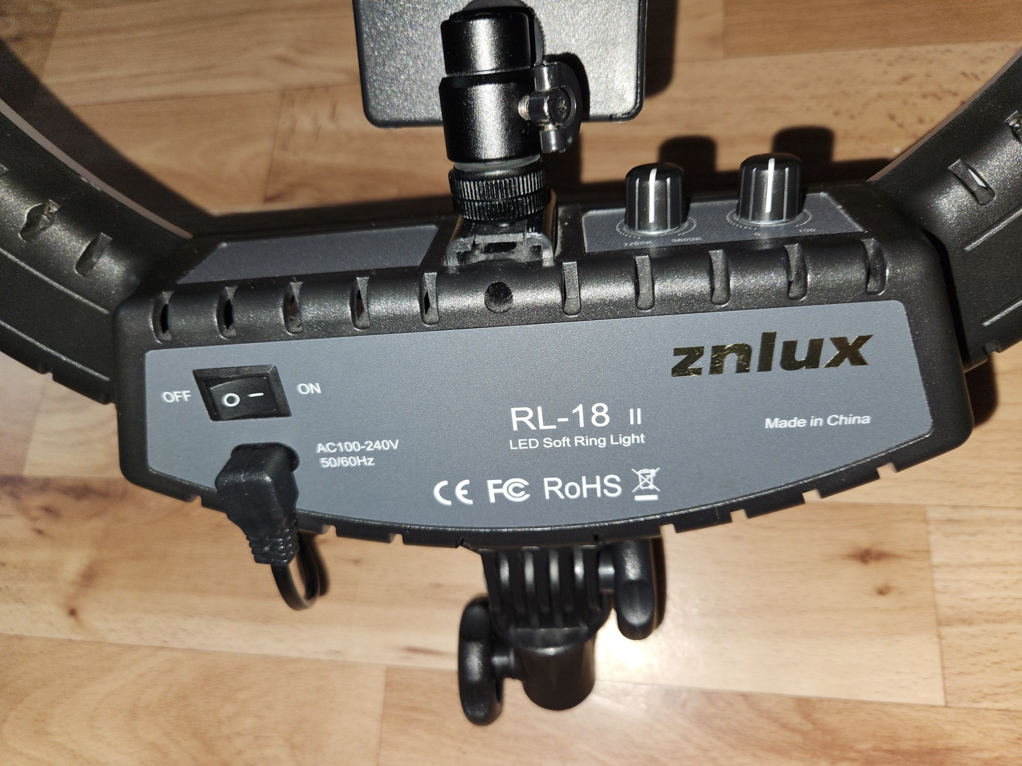 Кольцевая лампа ZNLUX 44 см