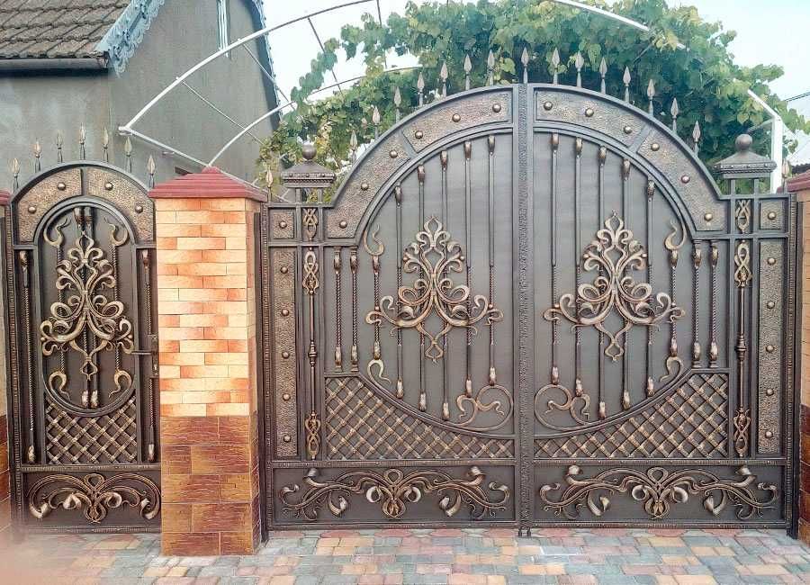 Готовые Вороты Сварочные Работ Откатные Варота Распашные Кованый Забор