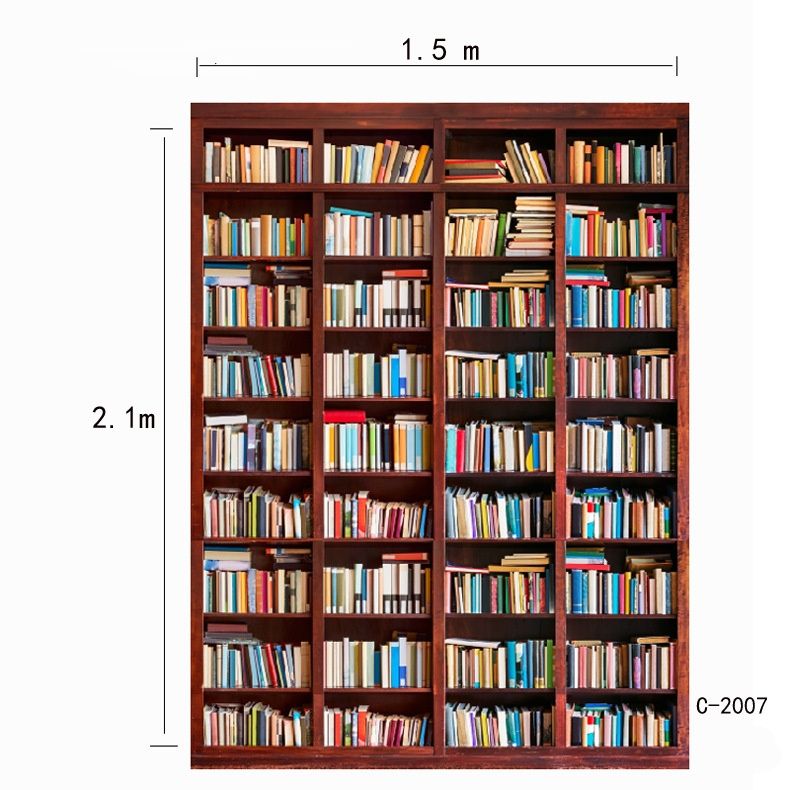 Фотофон 1,5*2,1 м. "книжная полка", задний фон, для съемок, винетка