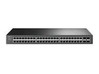 Коммутатор TP-Link T1600G-52PS — 48×Gigabit PoE+, 4×SFP, L2+, Web