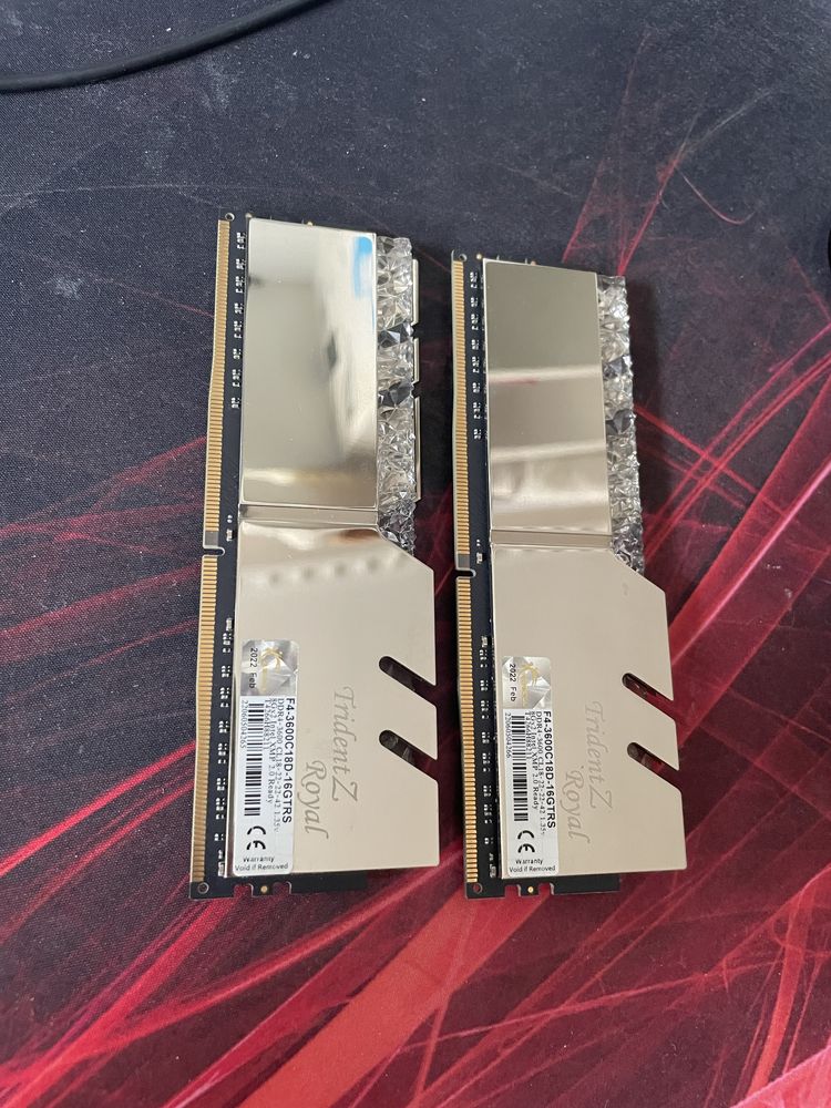 GSkill TridentZ Royal ARGB 16gb 3600hz DDR4 2x8gb