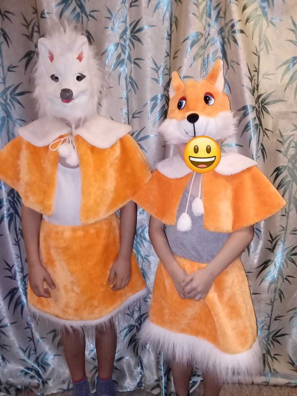 Костюмы новогодние Лисы, волка, мишки, снеговика