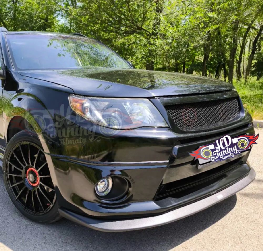 Губа Lip на передний бампер Subaru Forester SH