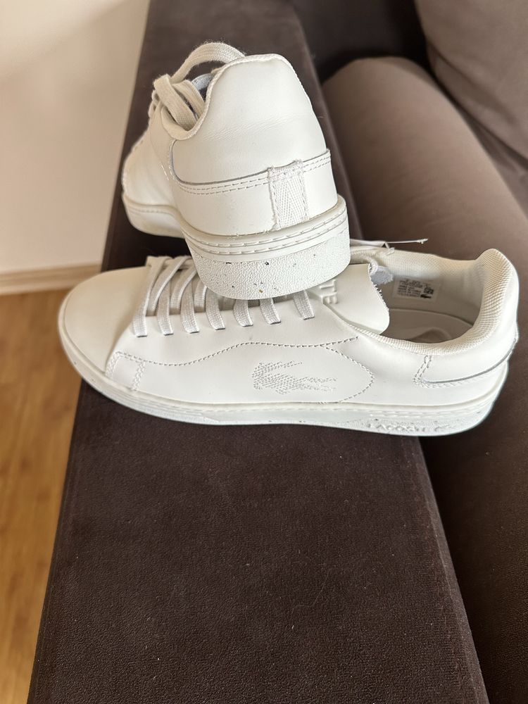 Кеды белые кожа оригинал Lacoste