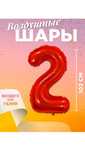 Цифра шар  2 красная