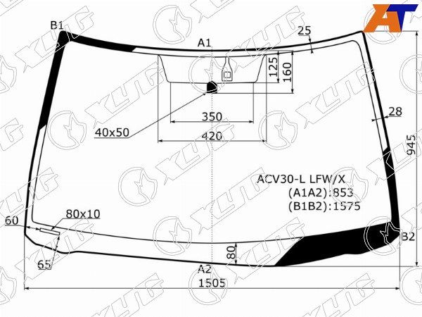 Стекло лобовое + дд TOYOTA CAMRY 01-06 Toyota Camry