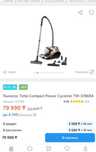 Продам пылесос Tefal/ тефаль компактный красного цвета