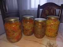 Салаты осенний, баклажановый