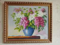 Картина маслом Сирень Скворцов А.К. 2004г.