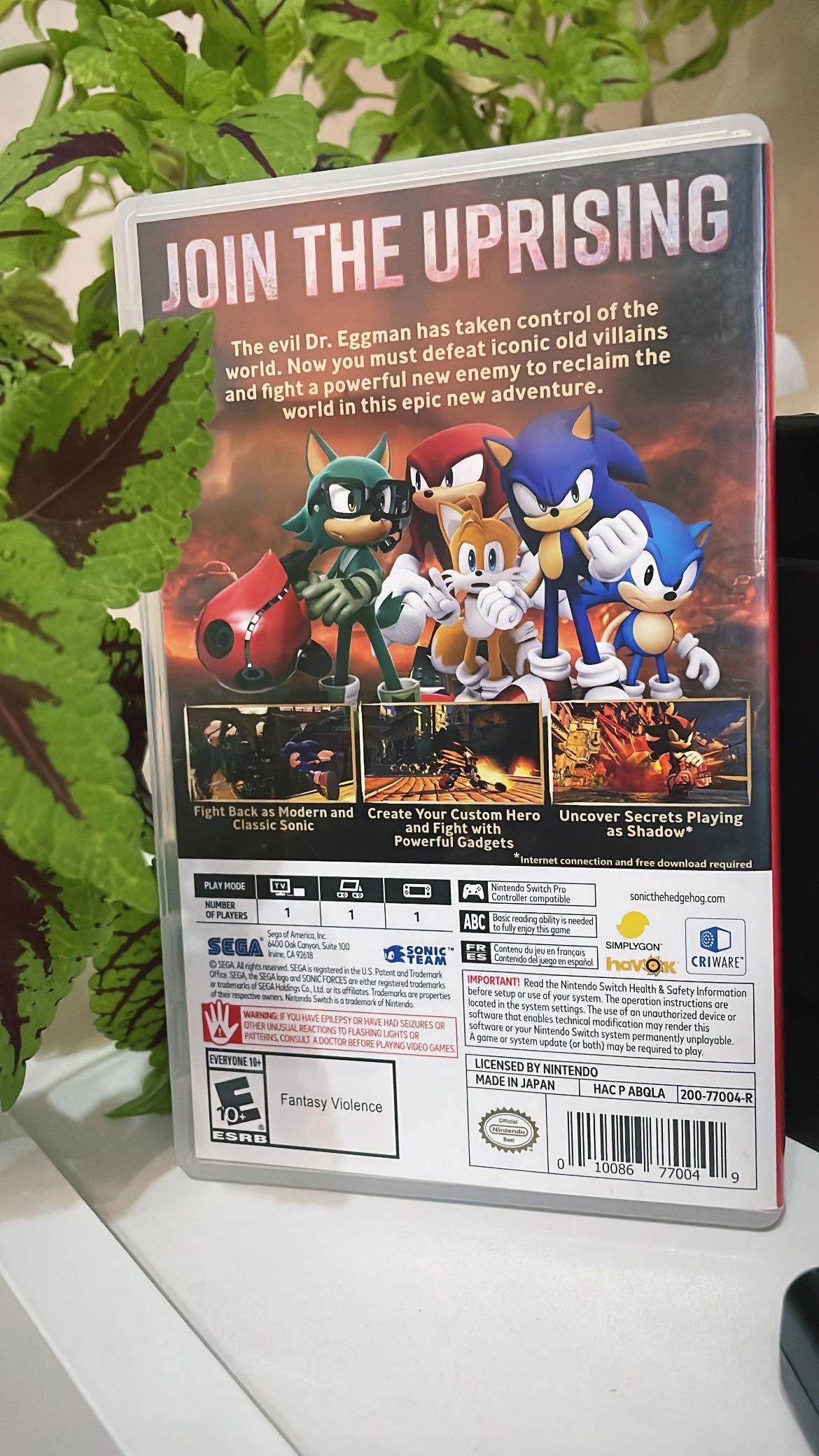 Sonic Forces Nintendo Switch