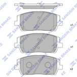 Тормозные колодки дисковые передние HYNDAI PALISADE Hi-Q SP4327