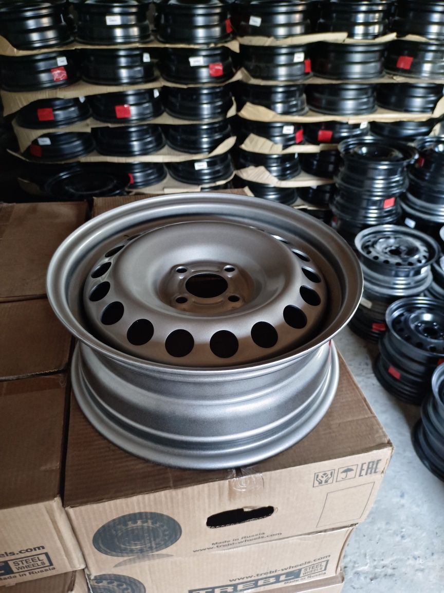 Диски новые железные разболтовка R15  4/100 .