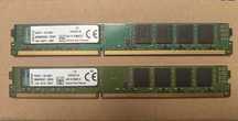 Оперативаня память Kingston  ddr 3, 8gb x2, 1600гц