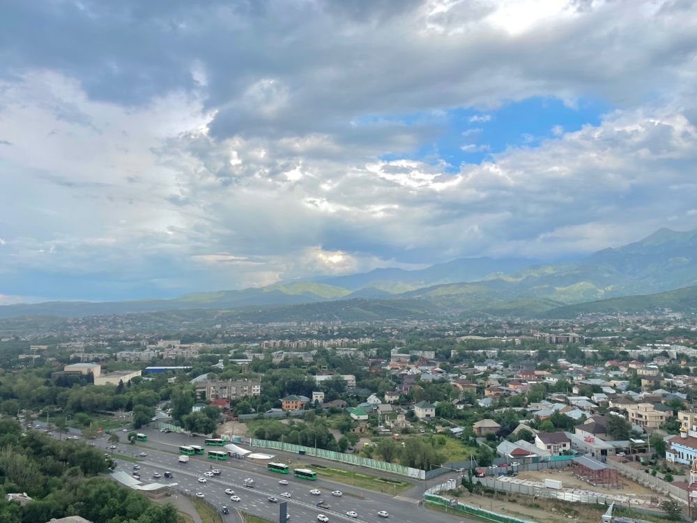 Мегацентр, вид на горы, ЖК Айгерим, посуточно