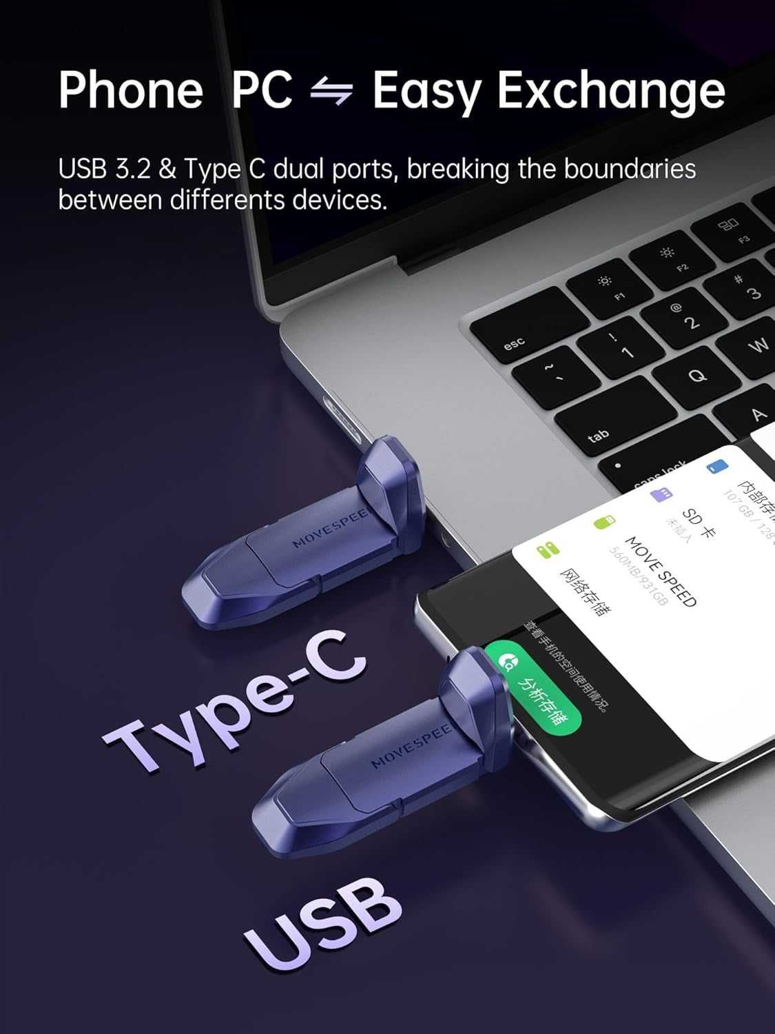 MOVESPEED Flash Solid Memory Disk 1000MB/s