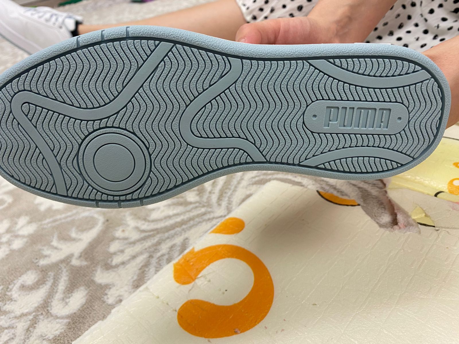 Кроссовки Puma, цвет Белый, Голубой