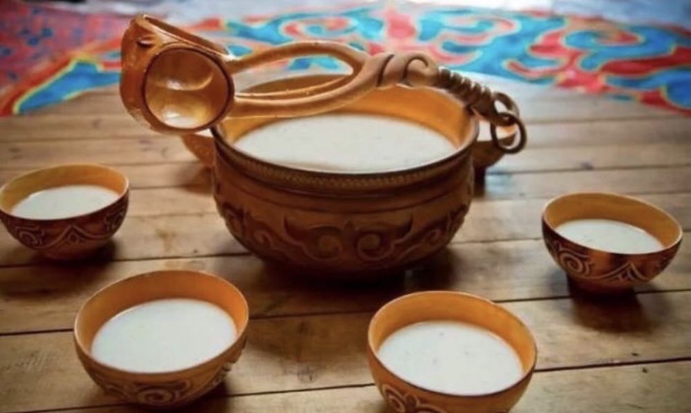 Свежий кымыз, курт