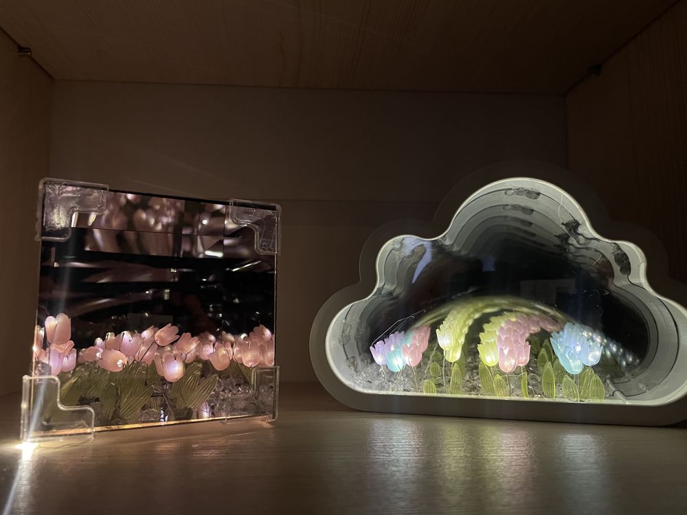 НОЧНИК ТЮЛЬПАН 3D Бесконечные тюльпан