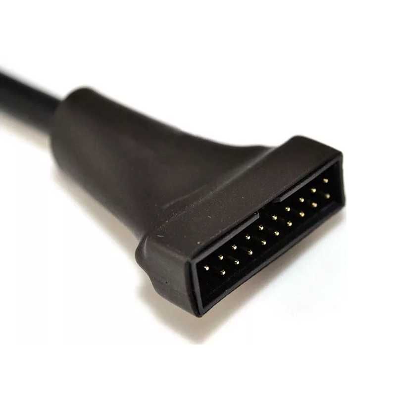 Шнур переходник USB 3.0 m 19pin  - USB 2.0 f 9pin