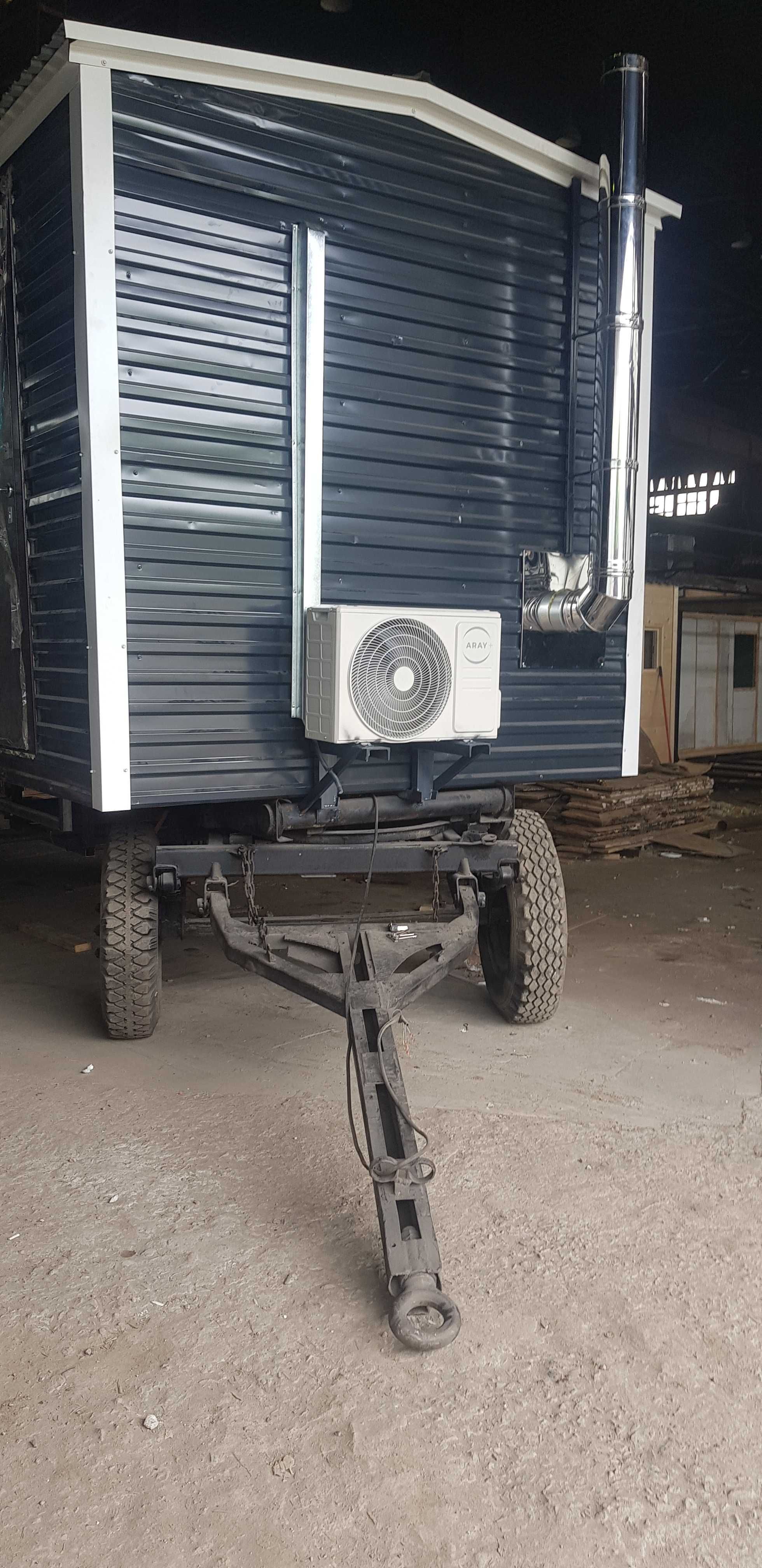Вагон на шасси,на колёсах