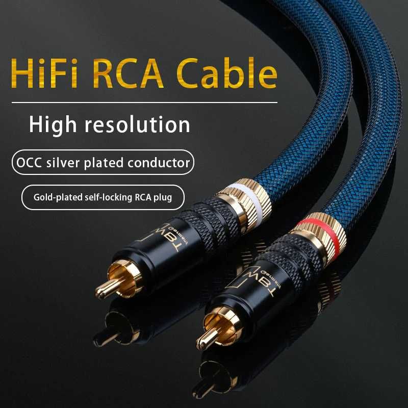 Межблочные аудиофильские RCA-кабеля с позолоченными разъемами