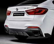 Диффузор на задний бампер BMW X6 F16 версия М