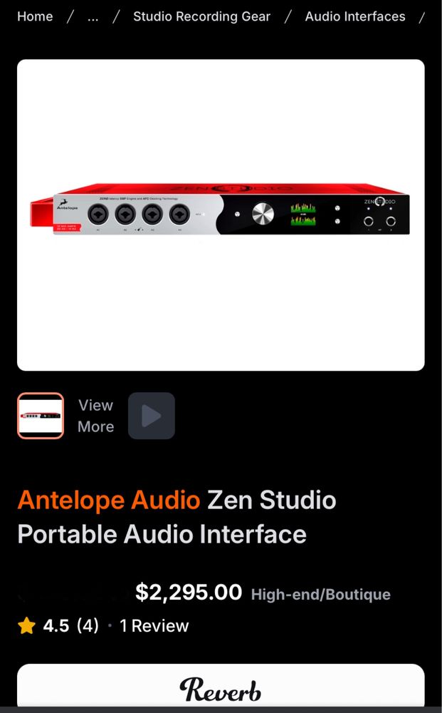 Звуковая карта Antelope Zen Studio
