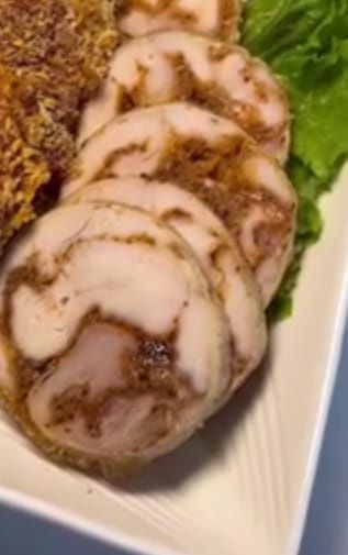 Куриный рулет домашний