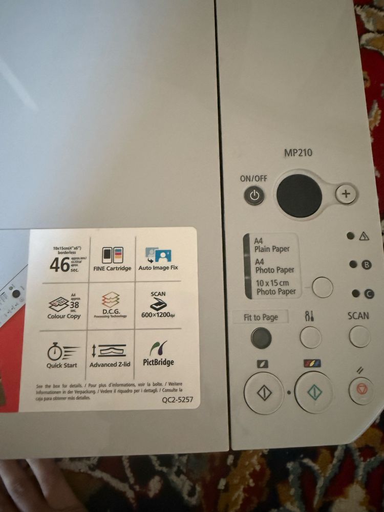 Принтер Canon Pixma MP210 новый