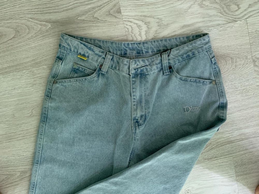 Dime Baggy Denim Pants, blue, size M