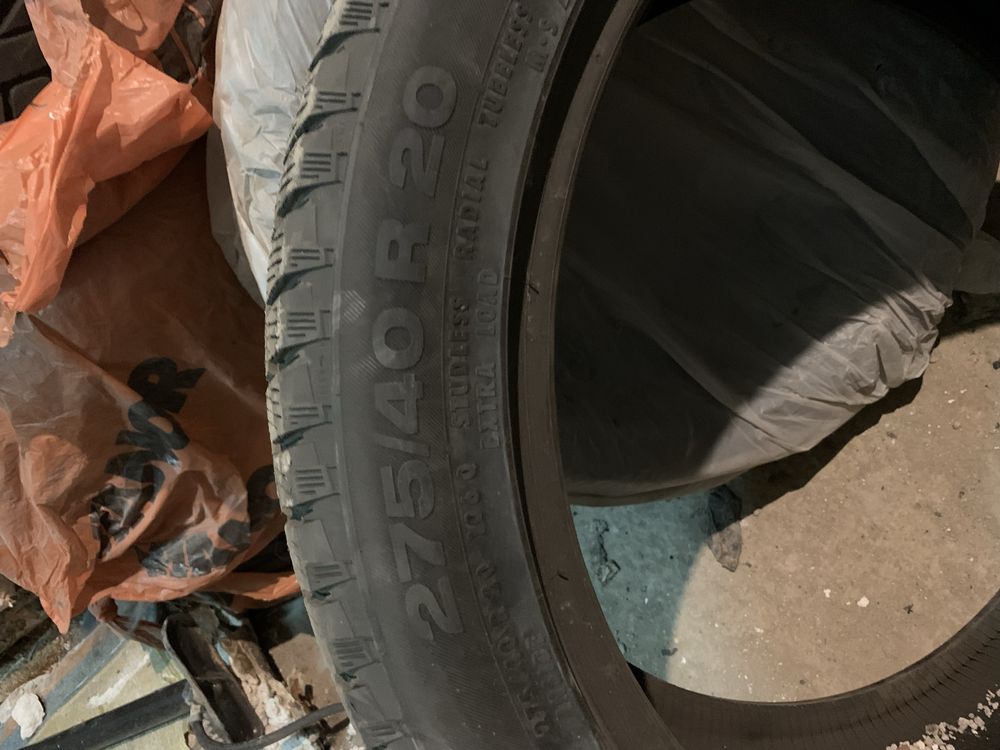 Зимние Шины 275/40 R20 continental 2 пара разноширокие