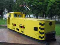 Электровоз К10 (10КР) шахтный, контактный.