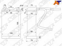 Радиатор отопителя салона  Toyota Land cruiser