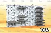 Панель перфорированная, настенная, для магазина и склада shpp