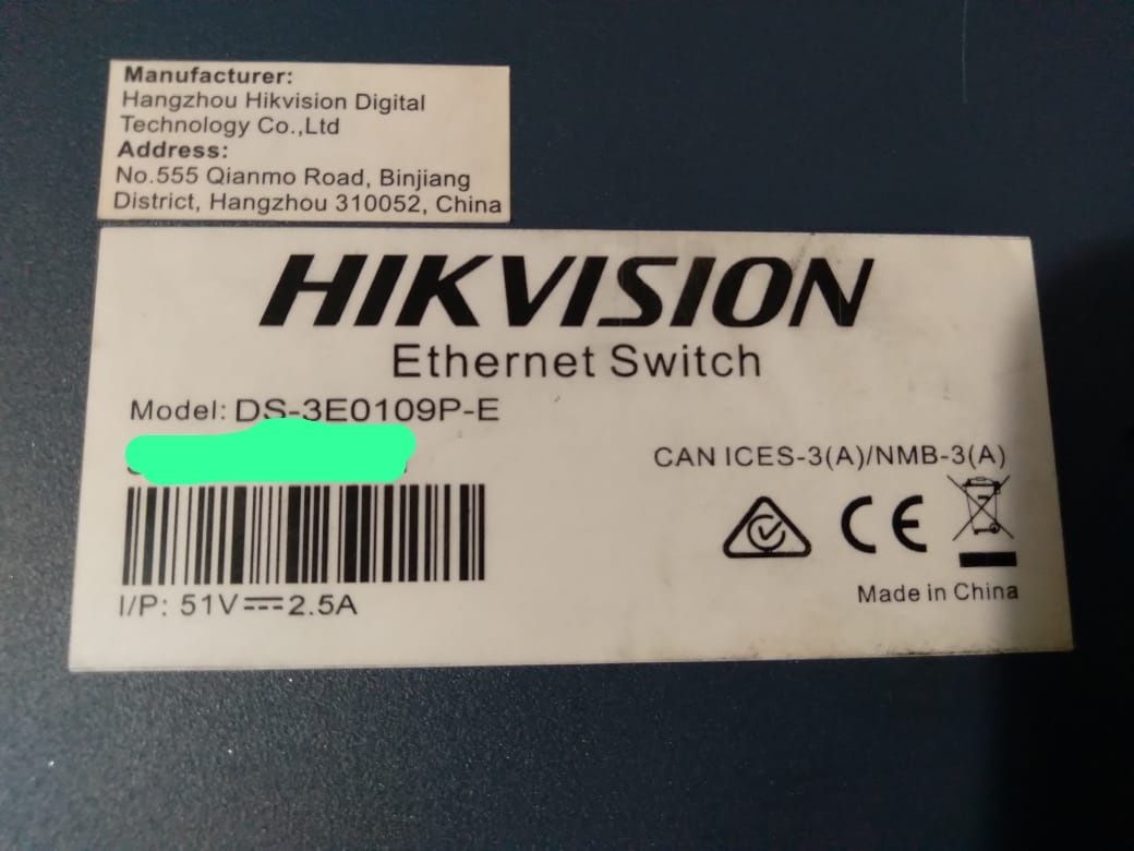 Hikvision ds-3e0109p-e/m POE СВИТЧ 8-портовый