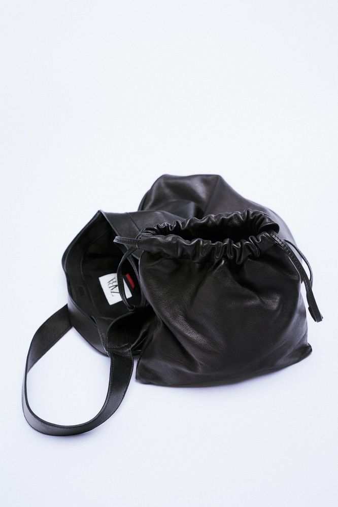 Кожаный рюкзак zara и Шарлотта Генсбург