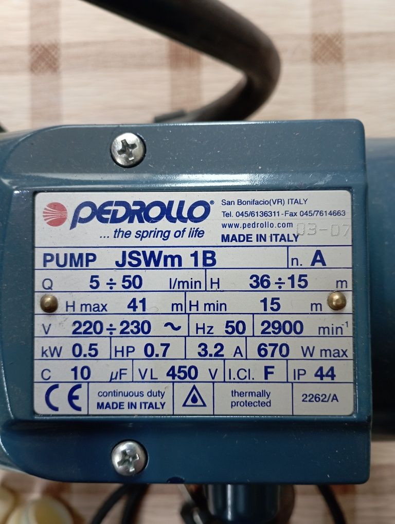 Pedrollo насос продам