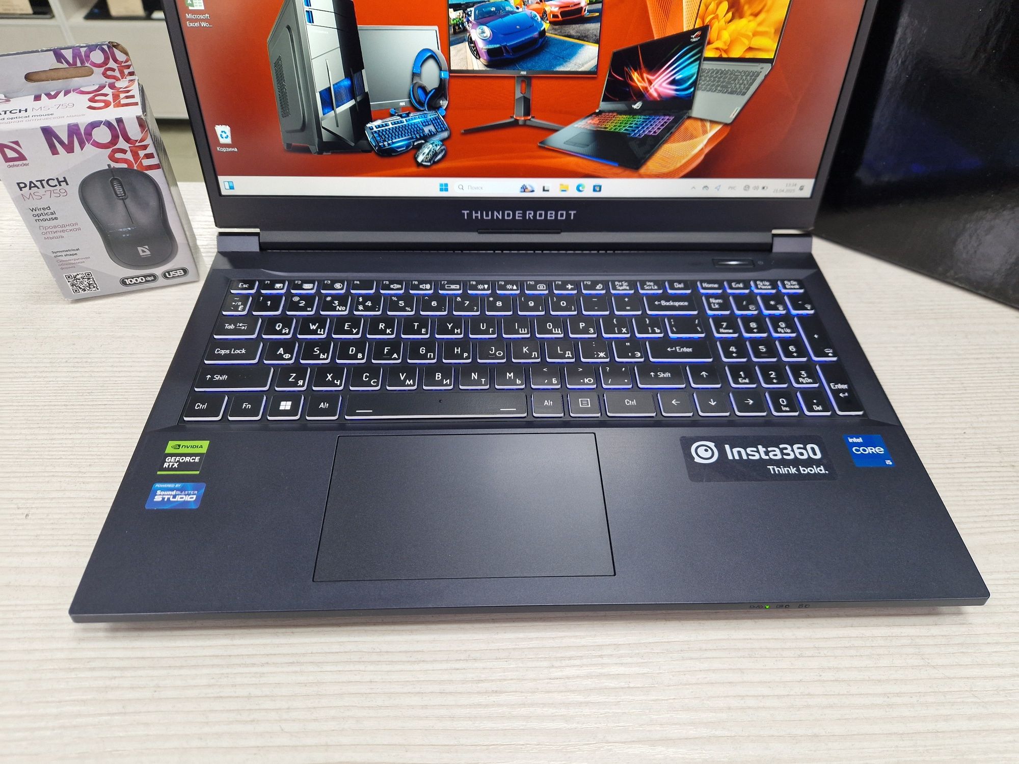Thunderobot 911s (RTX 4050 6 gb, Core i5-12450H, 512 Gb SSD)